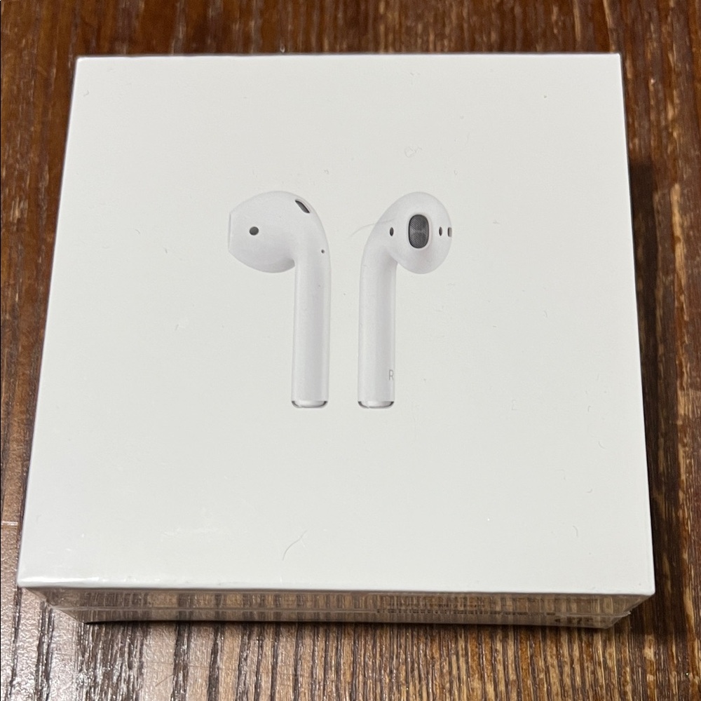 Apple AirPods Gen 2 with charging case: Brand new and unopened box.